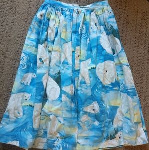 Handmade polar bear skirt